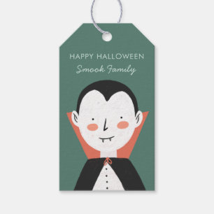 Étiquettes-cadeau Joyeux Halloween Dracula