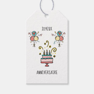 Étiquettes-cadeau Joyeux   Joyeux anniversaire