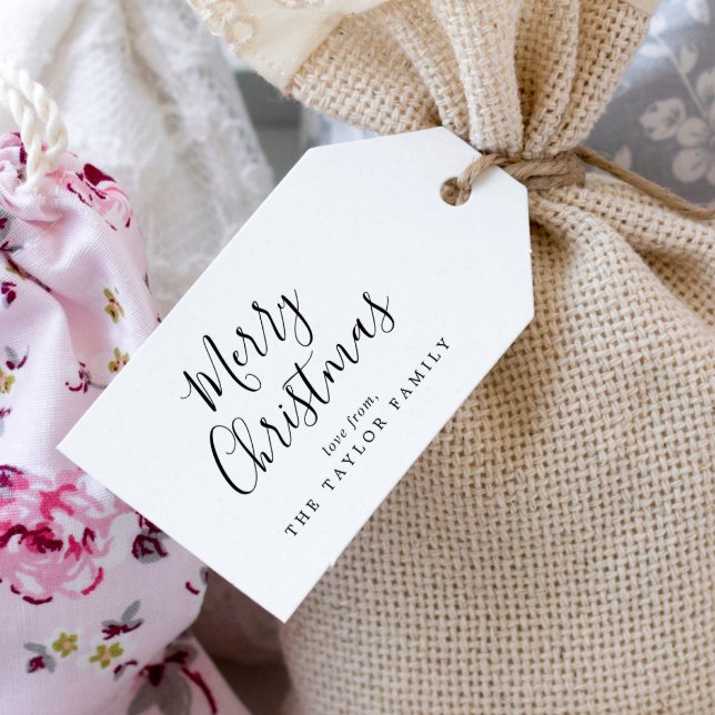 Étiquettes-cadeau Joyeux Joyeux Joyeux Fêtes de famille de Noël (Créateur téléchargé)