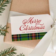 Joyeux Joyeux Noël Rouge Vert Plaid