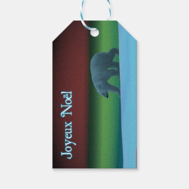 Étiquettes-cadeau Joyeux Noё l - Ours polaire (Devant)