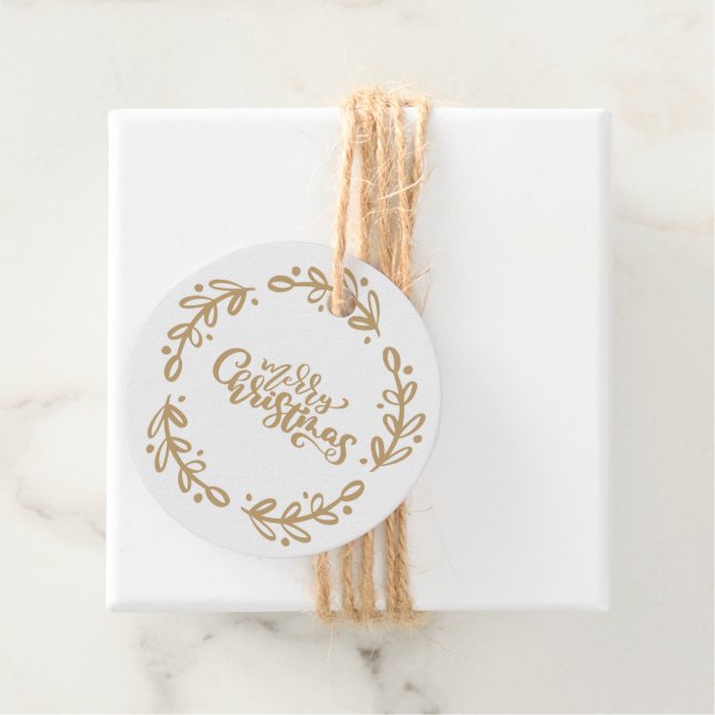 Étiquettes Cadeau Joyeux Noël (En situation)