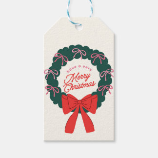 Étiquettes-cadeau Joyeux Noël à Bow