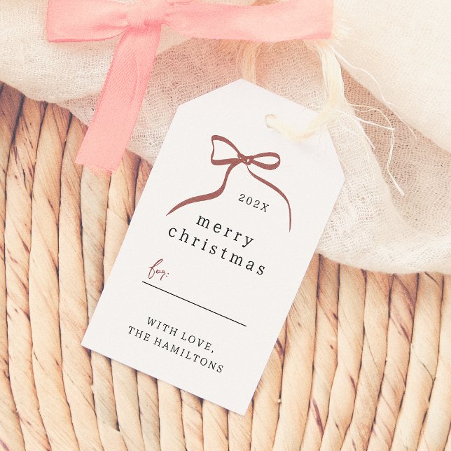 Étiquettes-cadeau Joyeux Noël à la main de béquille de Whimsical (Créateur téléchargé)