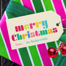 joyeux Noël audacieux coloré Personnalisé Arc-en-c