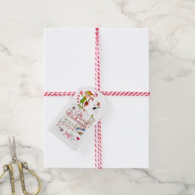 Étiquettes-cadeau Joyeux Noël Balises cadeaux Calendrier 2021 (Avec de la ficelle)