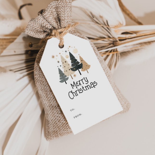 Étiquettes-cadeau Joyeux Noël Boho (Créateur téléchargé)