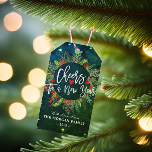 Étiquettes-cadeau Joyeux Noël Bonne Année Fête des vacances Party de