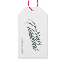Joyeux Noël Classique Design Famille Balise Cadeau