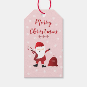Étiquettes-cadeau Joyeux Noël Ho Ho Ho Santa Claus