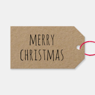 Étiquettes-cadeau Joyeux Noël. L'hiver rustique. Pays moderne