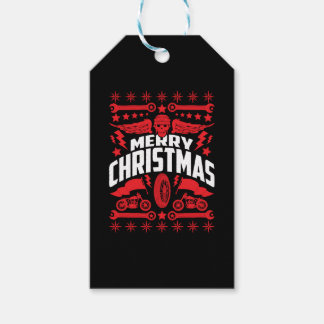 Étiquettes-cadeau Joyeux Noël moche Noël moto moto moto moto