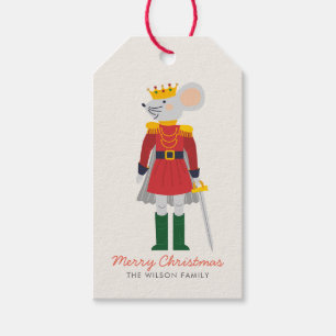 Étiquettes-cadeau Joyeux Noël Nutcracker Mouse