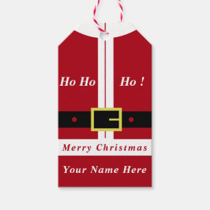 Étiquettes-cadeau Joyeux Noël - Père Noël - Cadeau Pour Vous - Ajout