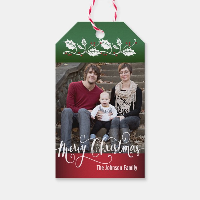 Étiquettes-cadeau Joyeux Noël photo (Devant)