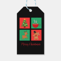 joyeux Noël rouge et vert symboles xmas