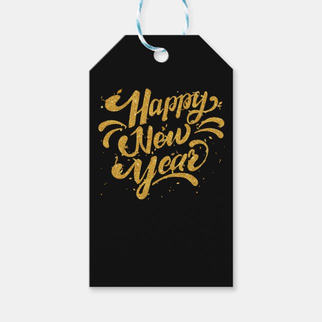 Étiquettes-cadeau Joyeux NY Party - Nouvel An Drôle (Devant)