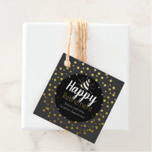 Étiquettes Cadeau Joyeux Parti de retraite Confetti
