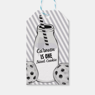 Étiquettes-cadeau Joyeux Premier Anniversaire au Petit Amour au Lait
