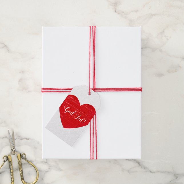 Étiquettes-cadeau Jul de Dieu suédois ! Balise Cadeau Personnalisé R (Avec de la ficelle)