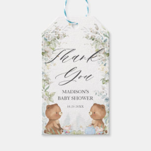 Étiquettes-cadeau Jumeaux Nounours Jumeaux Baby shower Tea Party Fav
