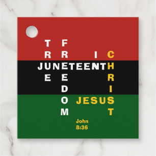 ÉTIQUETTES CADEAU JUNETEENTH