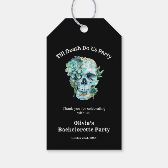 Étiquettes-cadeau Jusqu'à la mort Faisons-nous partie Halloween Bach (Devant)