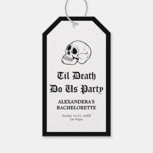 Étiquettes-cadeau Jusqu'à la mort Fêtons-nous Bachelorette Favoriser
