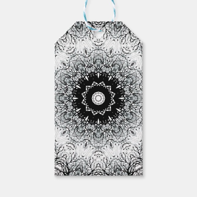 Étiquettes-cadeau Kaléidoscop abstrait sans joint (Devant)