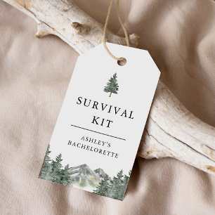 Étiquettes-cadeau Kit de Survie pour Enterrement de Vie de Jeune Fil