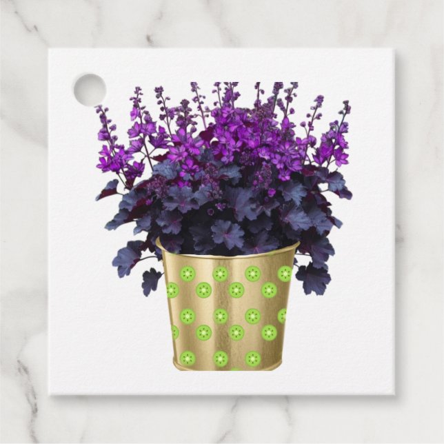 Étiquettes Cadeau La beauté des plantes domestiques et des fleurs (Devant)