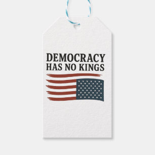 Étiquettes-cadeau La démocratie n'a pas le roi anti-Trump USA