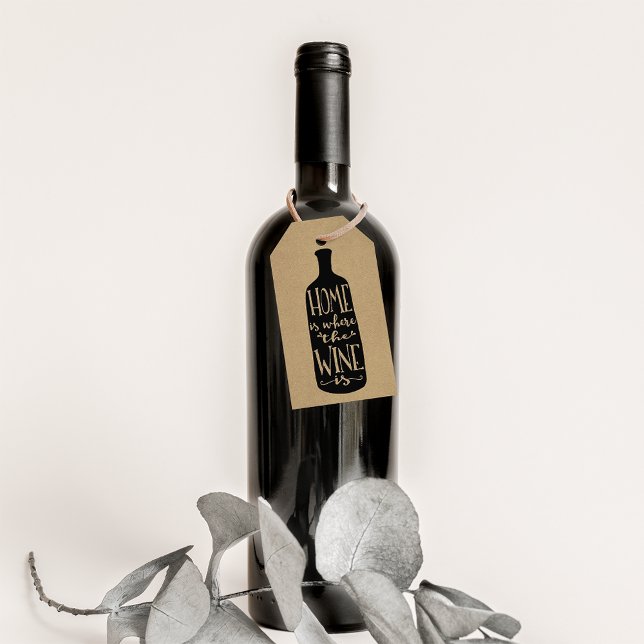 Étiquettes-cadeau La maison où se trouve le vin (Créateur téléchargé)