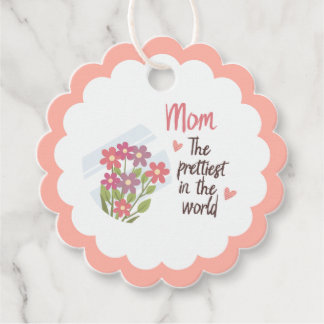 Étiquettes Cadeau La mejor etiqueta de regalo de mamá - Día de la ma