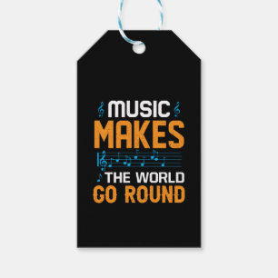 Étiquettes-cadeau La Musique Fait Le Tour Du Monde