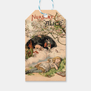 Étiquettes-cadeau La Nursery Alice 1890 Couverture Vintage Wonderlan