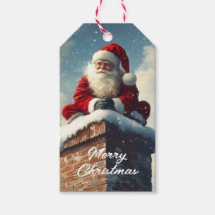 Étiquettes-cadeau La pause de père Noël : un sourire d'hiver