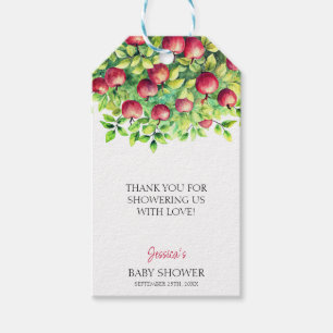 Étiquettes-cadeau La pomme de notre Baby shower d'action de grâces o