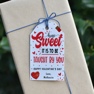 Étiquettes-cadeau La Saint-Valentin des enseignants