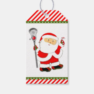 Étiquettes-cadeau Lacrosse Noël