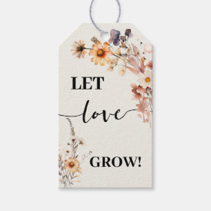 Étiquettes-cadeau Laisser l'amour grandir Plante cadeau Fleurs sauva