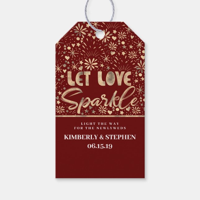 Étiquettes-cadeau Laisser l'amour s'échapper (Devant)