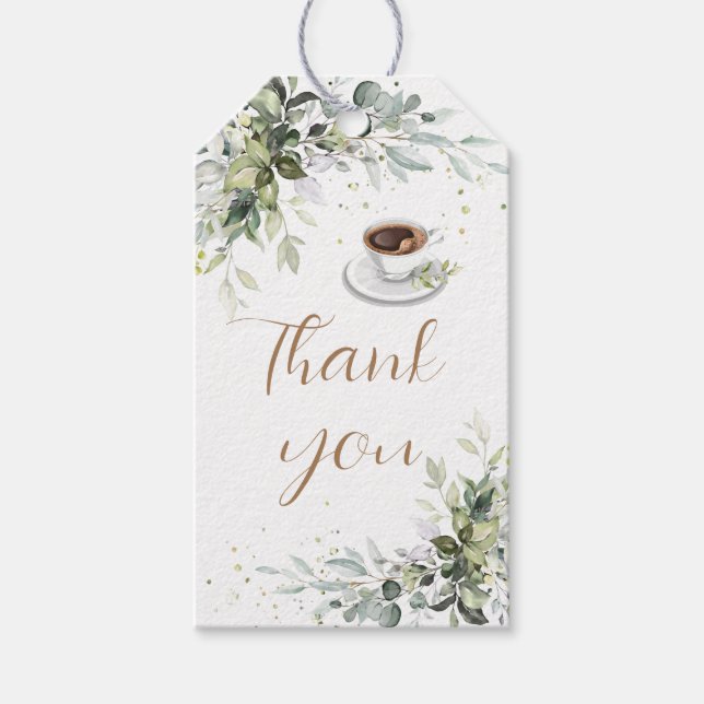 Étiquettes-cadeau L'amour brasse le Merci du Café Bar Party (Devant)