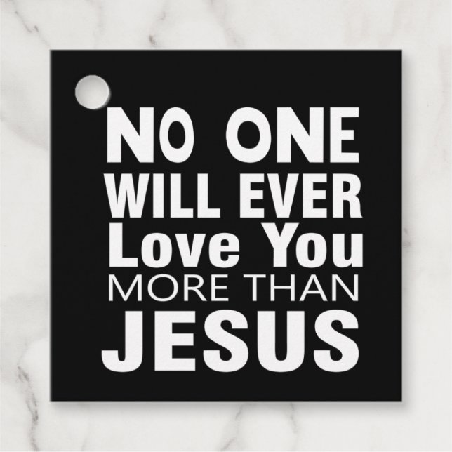 Étiquettes Cadeau L'Amour de Jésus (Devant)