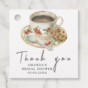 Étiquettes Cadeau L'amour est en train de préparer un café Baby show