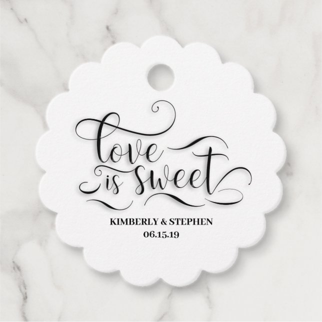 Étiquettes Cadeau L'amour est Mariage (Devant)