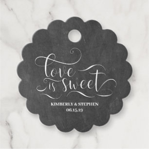 Étiquettes Cadeau L'amour est Mariage
