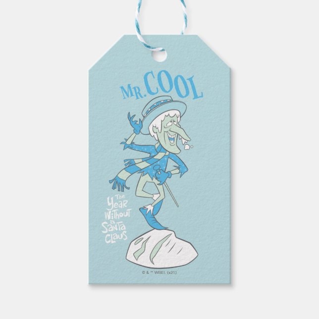 Étiquettes-cadeau L'ANNÉE SANS SANTA CLAUS™ | Monsieur le Cool (Devant)