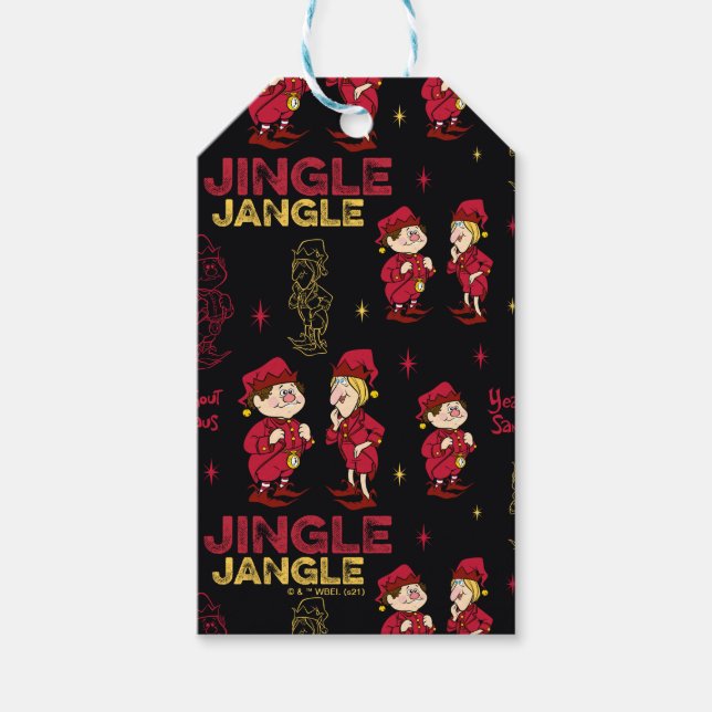 Étiquettes-cadeau L'ANNÉE SANS SANTA CLAUS™ | Motif Elf (Devant)
