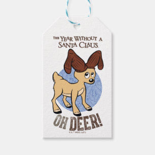 Étiquettes-cadeau L'ANNÉE SANS SANTA CLAUS™   Vixen "Oh Deer"